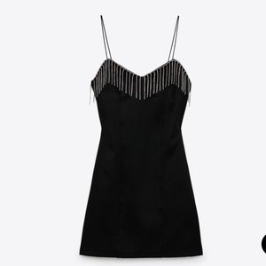 ZARA Fringed Mini Dress